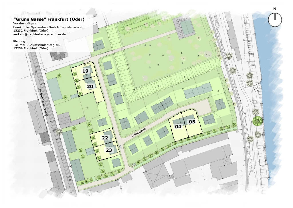 Lageplan Wohnquartier Grüne Gasse