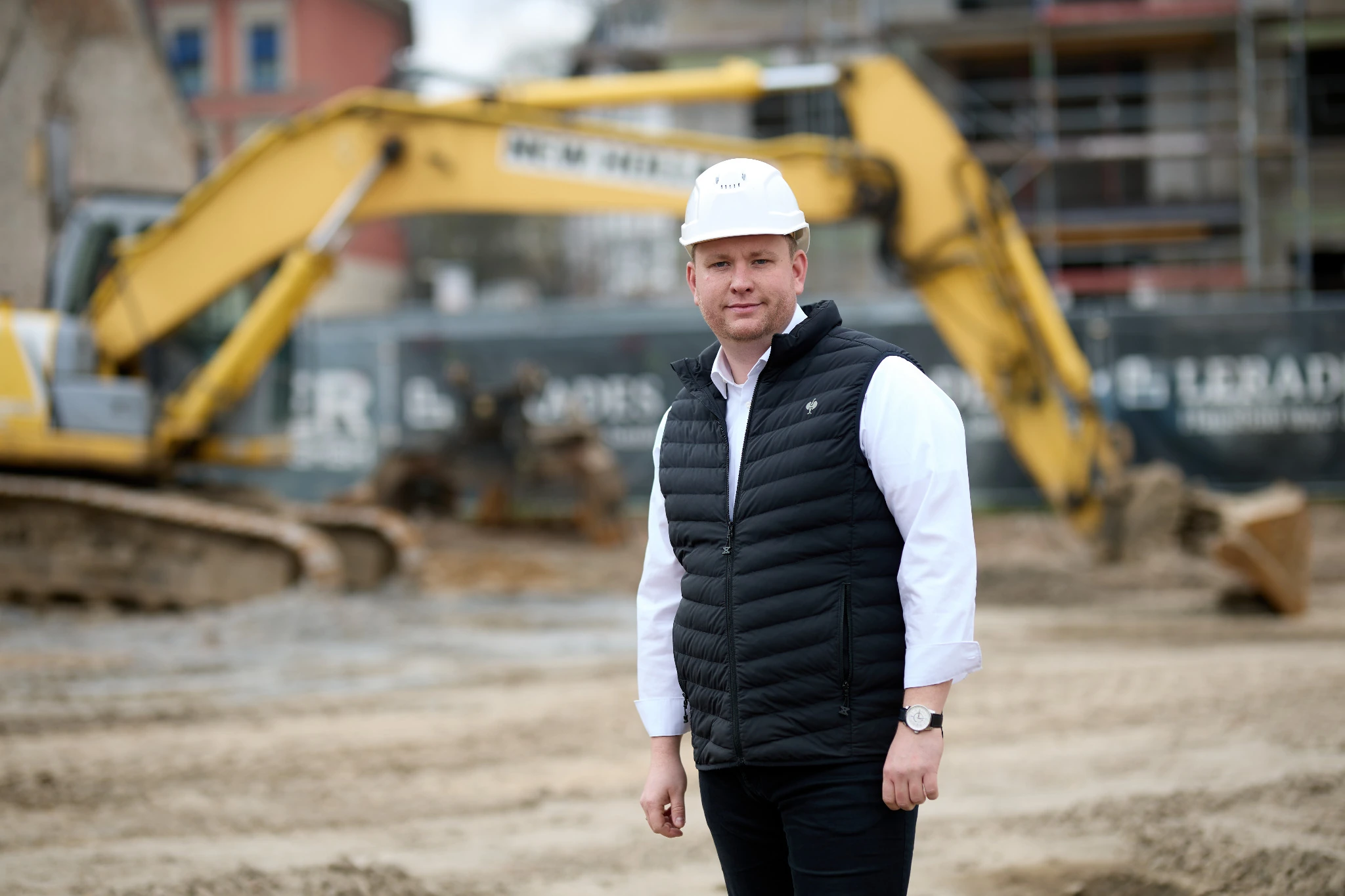 Projektentwicklung auf der Baustelle